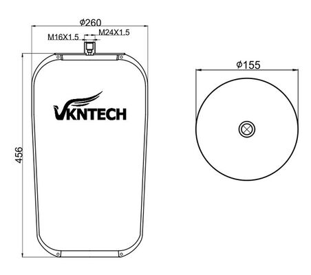 L'aria di carico per i veicoli a motore.320.39.21 Contitech 4737NP22 Sostituzione da VKNTECH 1K4757SA MERCEDES BENZ A 946.320.39.21 Contitech 4737NP22 Senza pistone
