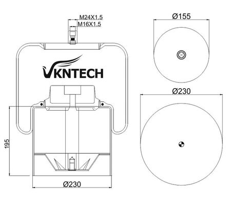 L'aria di carico per i veicoli a motore.320.01.21 Contitech 4838NP03 Sostituito da VKNTECH 1K4838-3