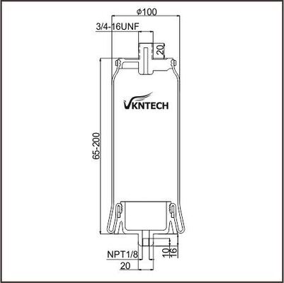 CABINA AIR SPRING MACK 227QS42M 25165143 PAI FAS-5059 GOODYEAR 1S4-173 Sostituito da VKNTECH 1S4173